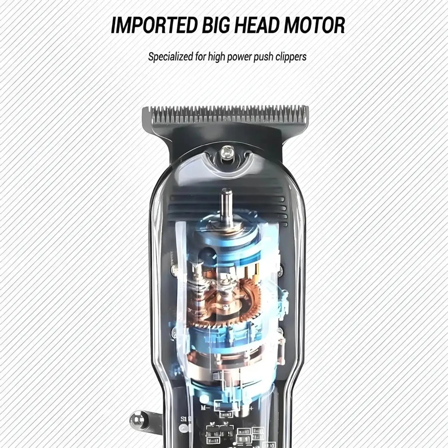 Transparent T-Blade Hair & Beard Trimmer