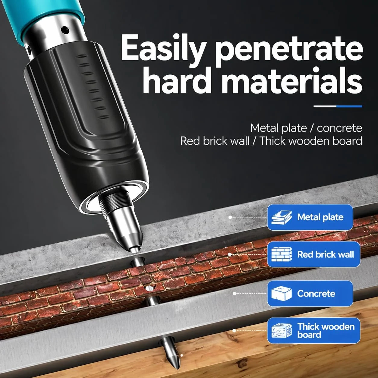 Nail Gun Kit | Heavy-Duty Steel | Manual