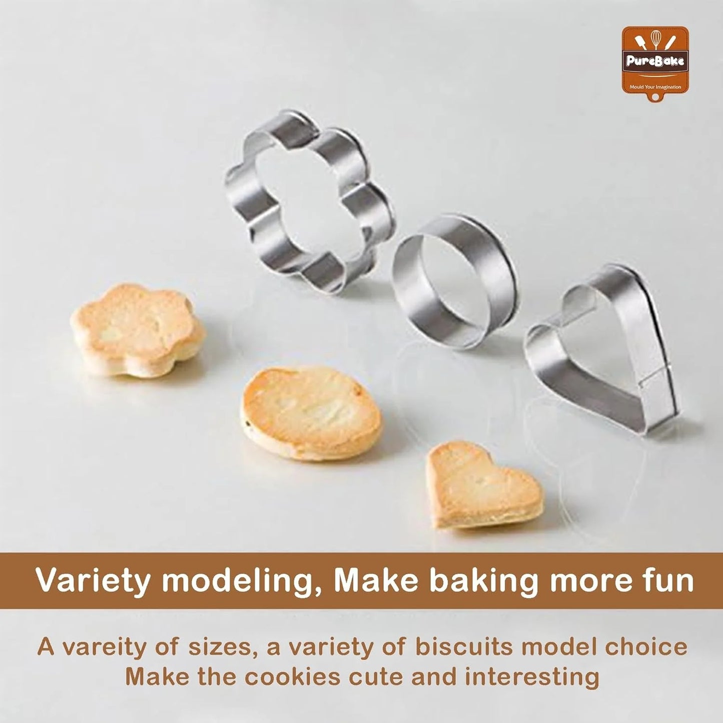 Cake & Cookie Cutters Mold (Set of 12)