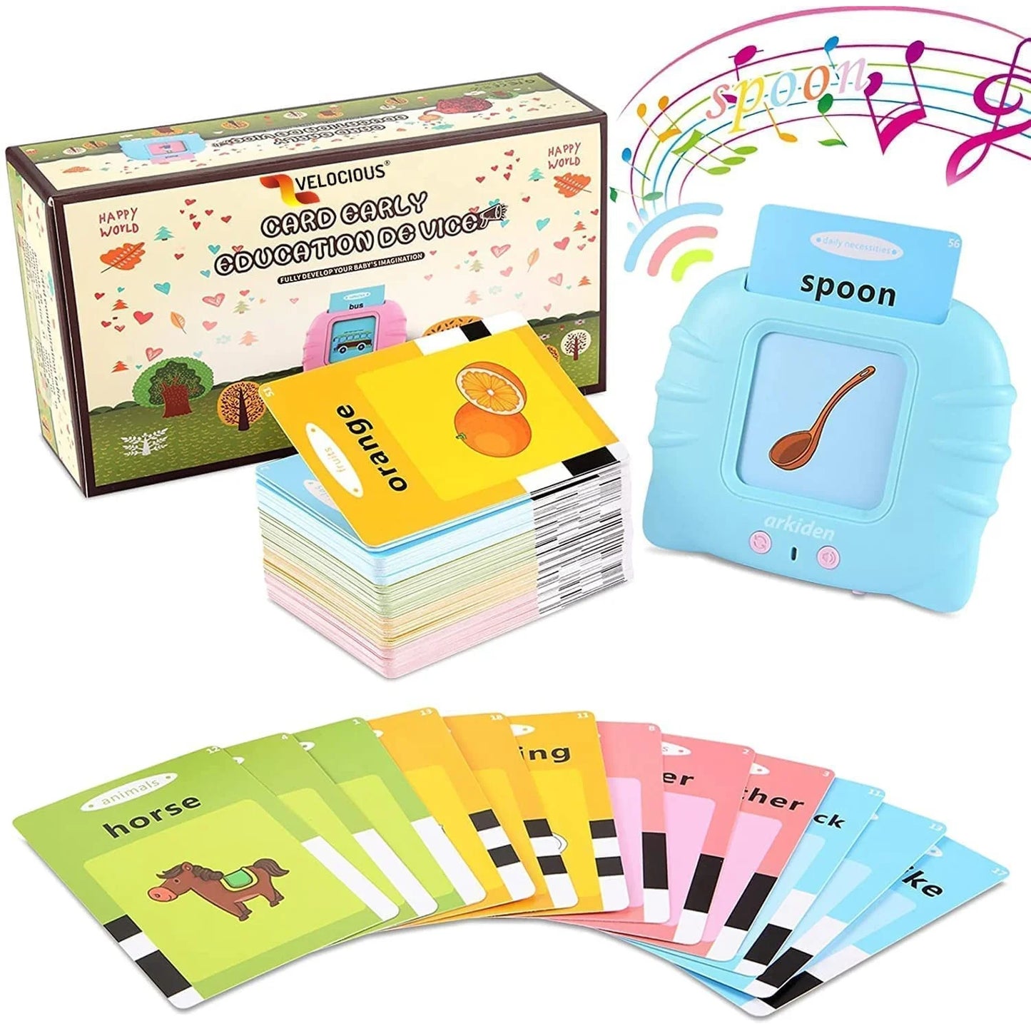 Educational Talk Flash Cards | Toy for Kids (112 Cards)