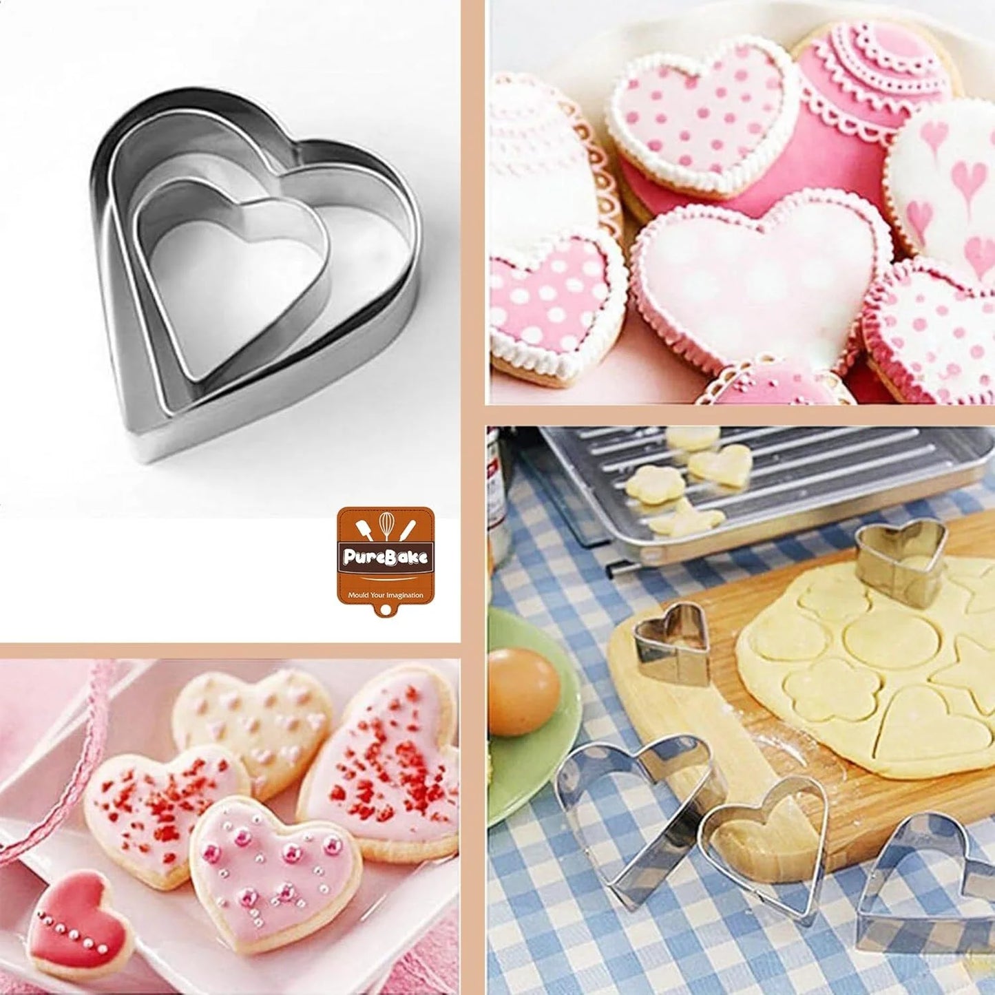 Cake & Cookie Cutters Mold (Set of 12)