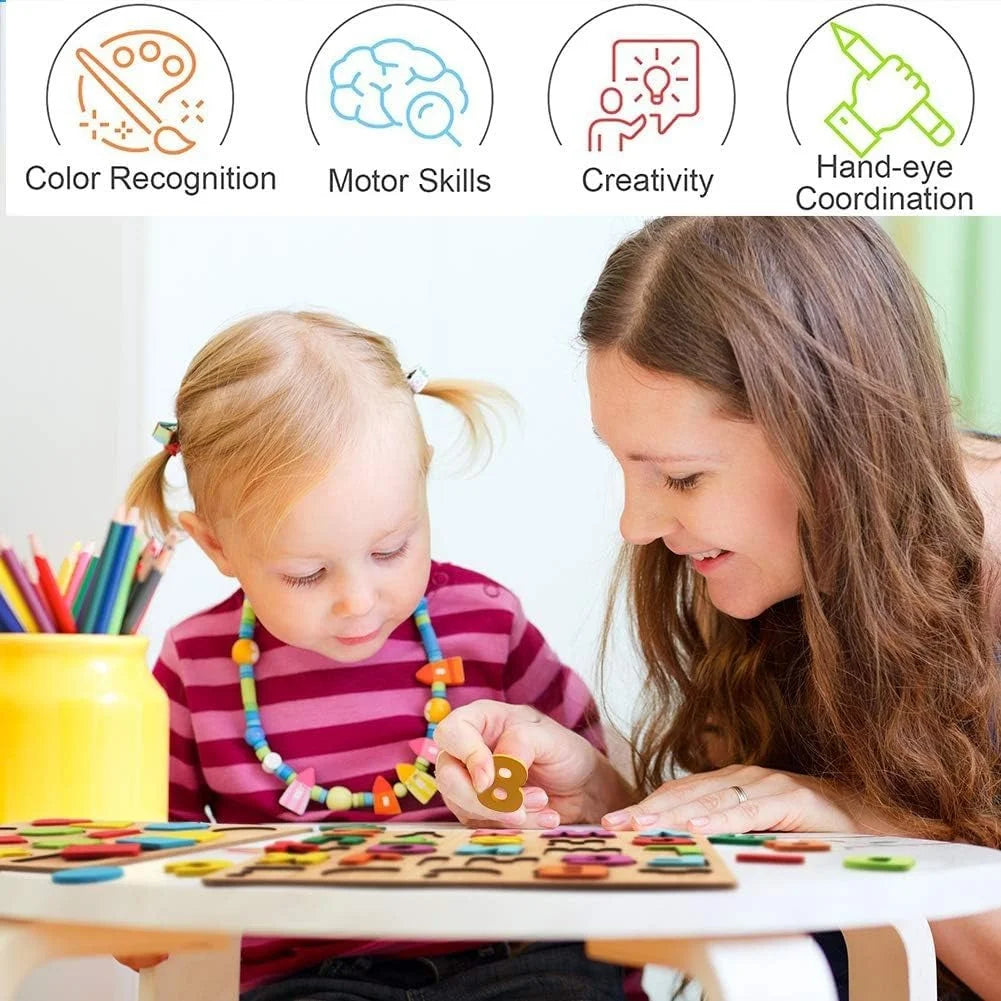 3D Wooden Educational Jigsaw Puzzle Set | Toddlers & Kids