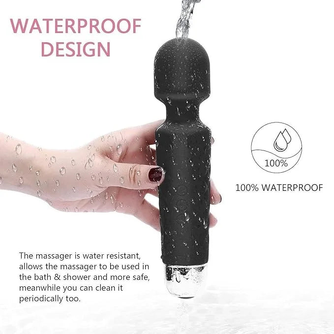 8-Speed Cordless Wand Massager | Muscle Pain Relief & Relaxation