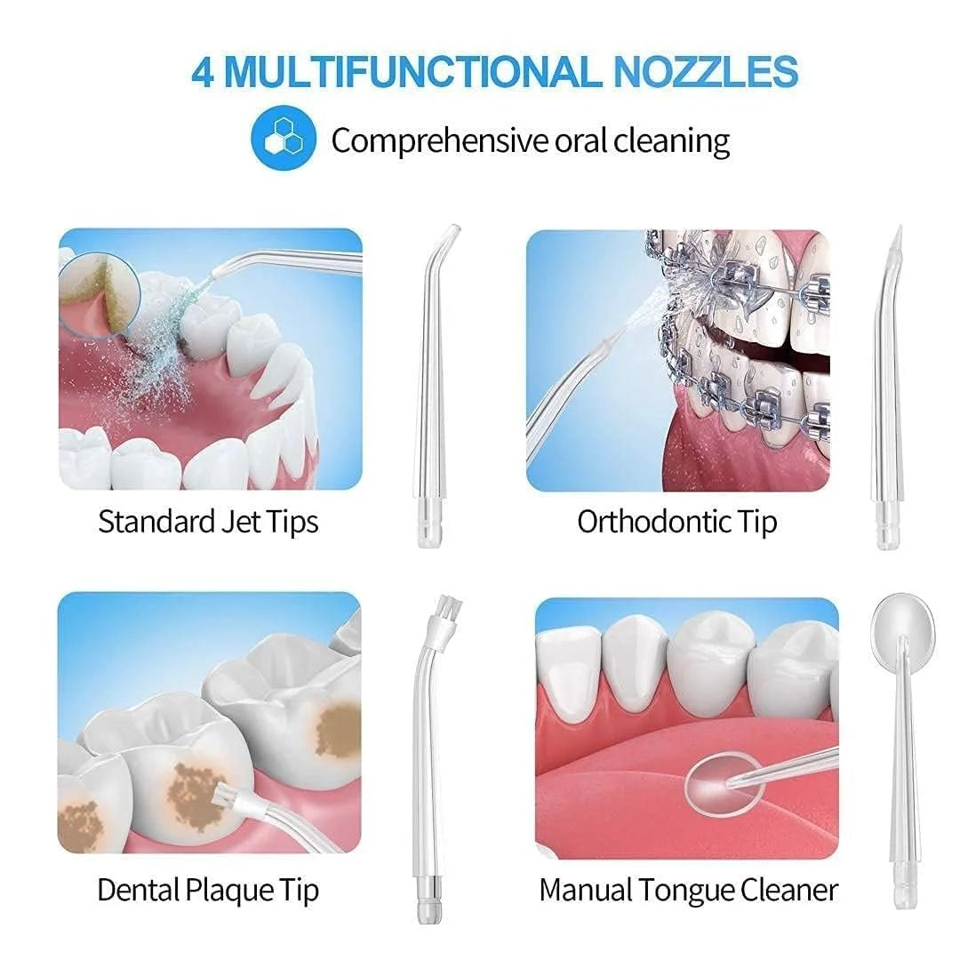 Cordless Water Dental Flosser | Rechargeable | High-Pressure