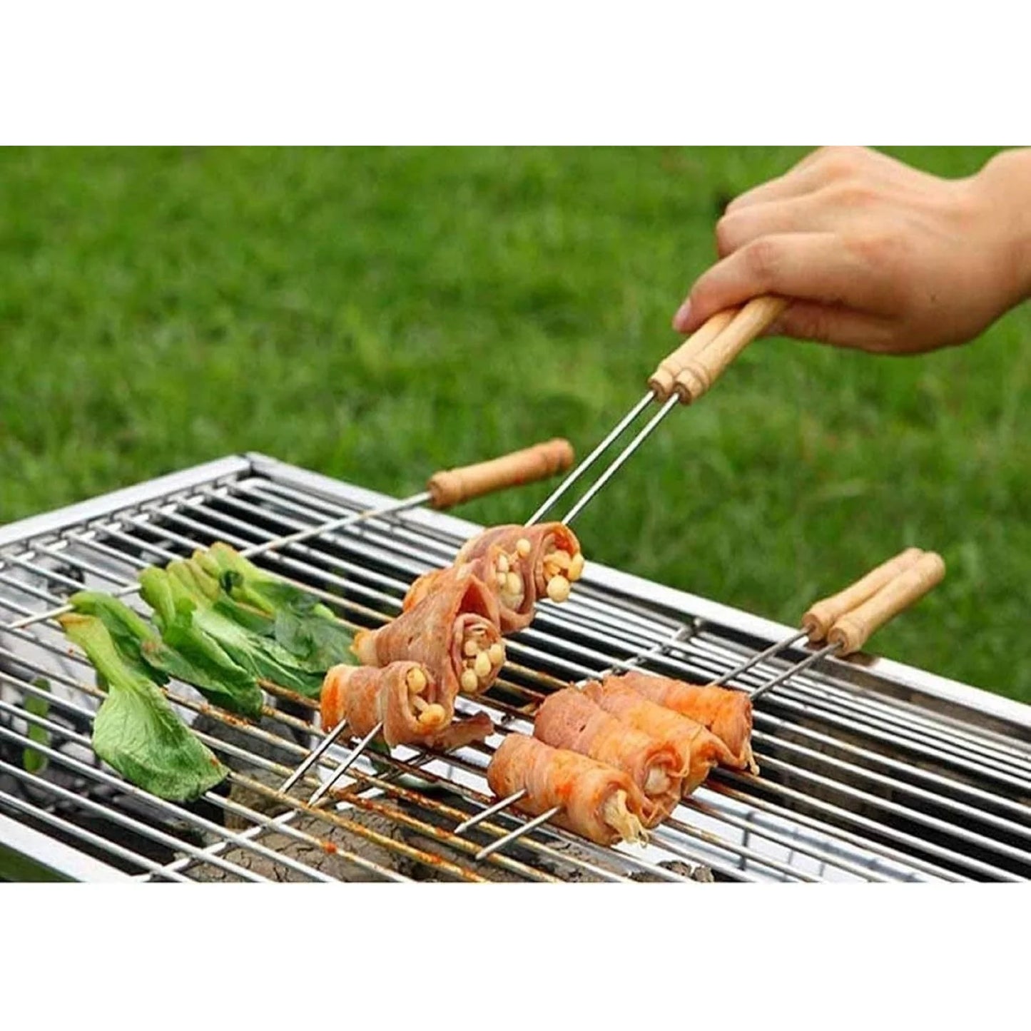 Stainless Steel Skewers (Set of 6)