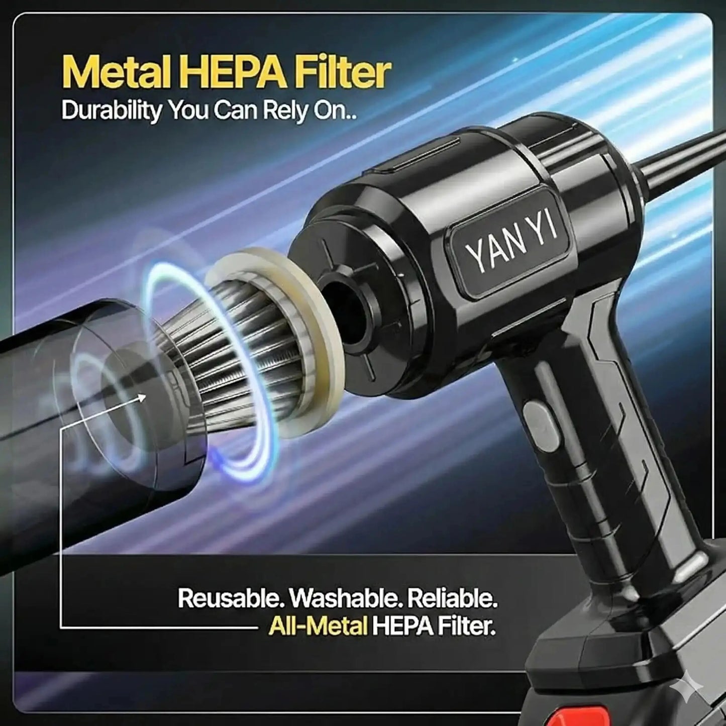 High-Power Portable Vacuum Cleaner