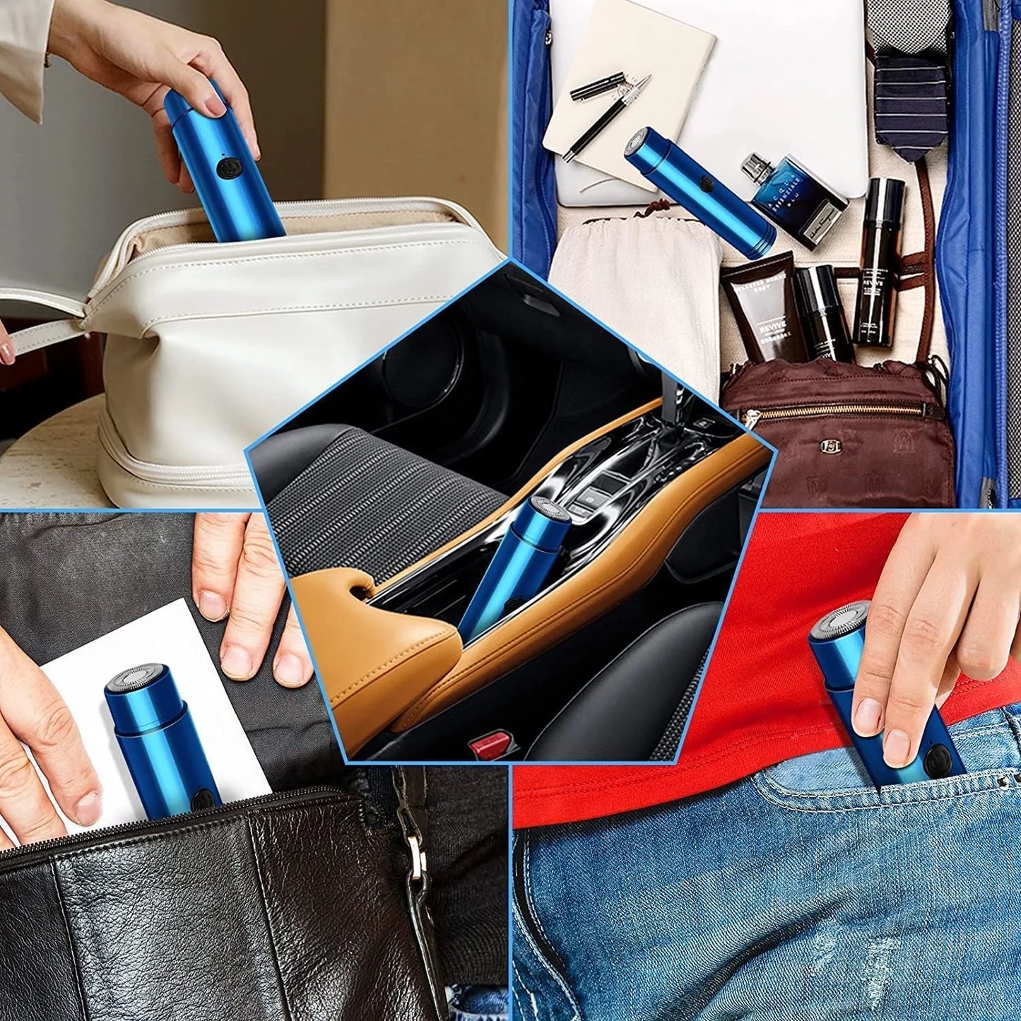 Mini Portable Electric Shaver | USB Rechargeable Pocket Beard Trimmer