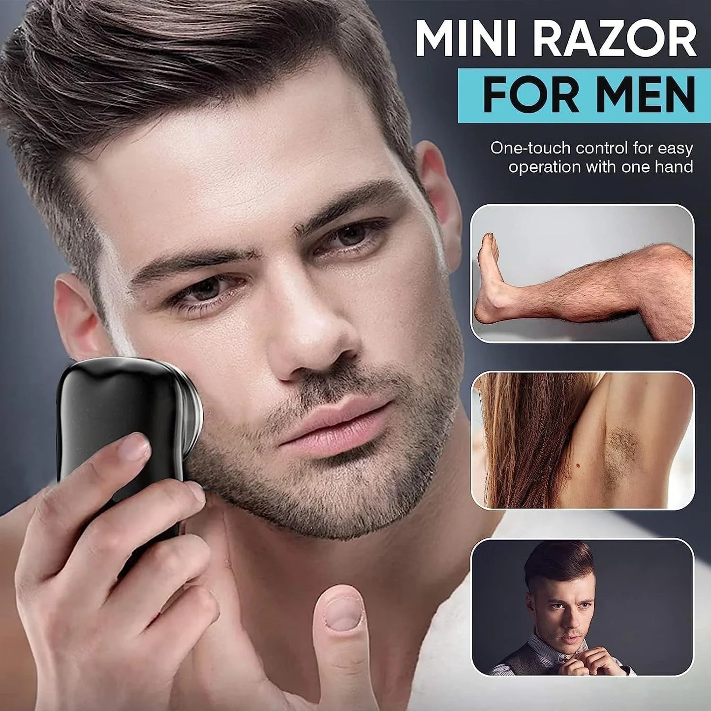 Pocket-Sized Mini Electric Shaver | Rechargeable