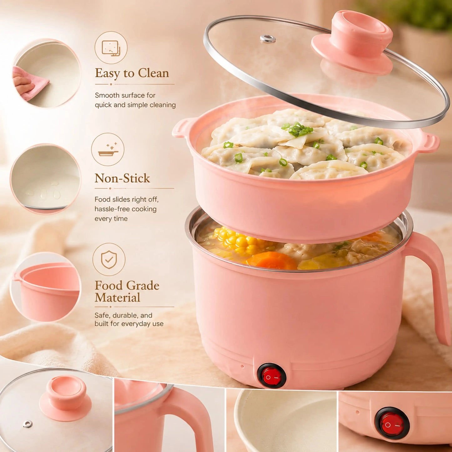 Rice Cooking Pot | Non-Stick | Multi-Purpose