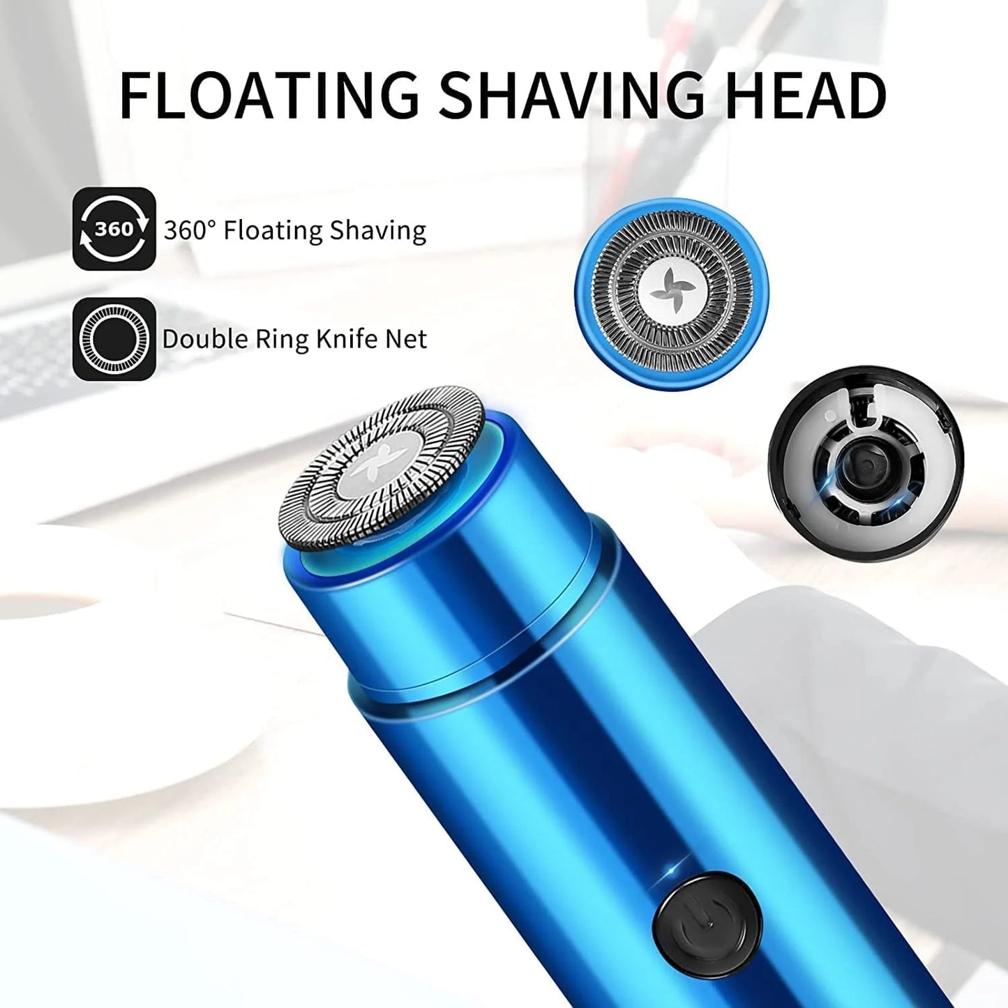 Mini Portable Electric Shaver | USB Rechargeable Pocket Beard Trimmer
