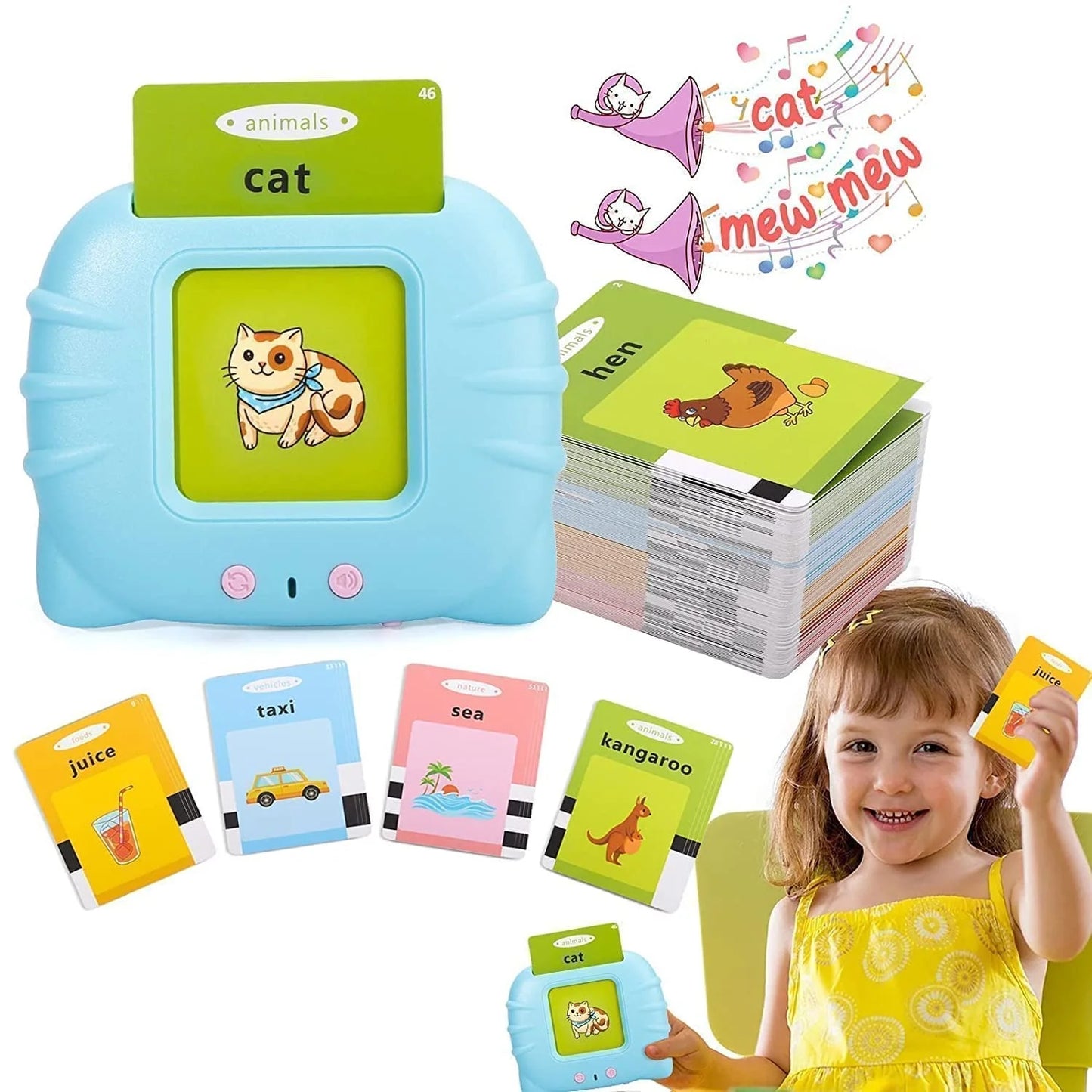 Educational Talk Flash Cards | Toy for Kids (112 Cards)