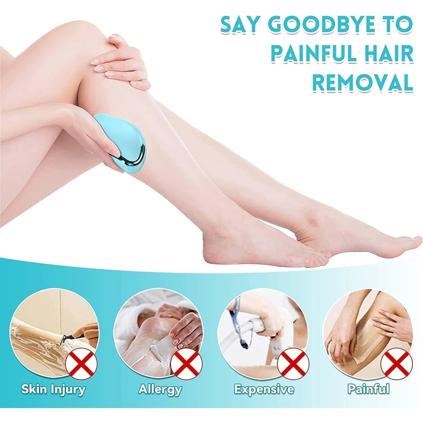 Painless Reusable Crystal Hair Remover