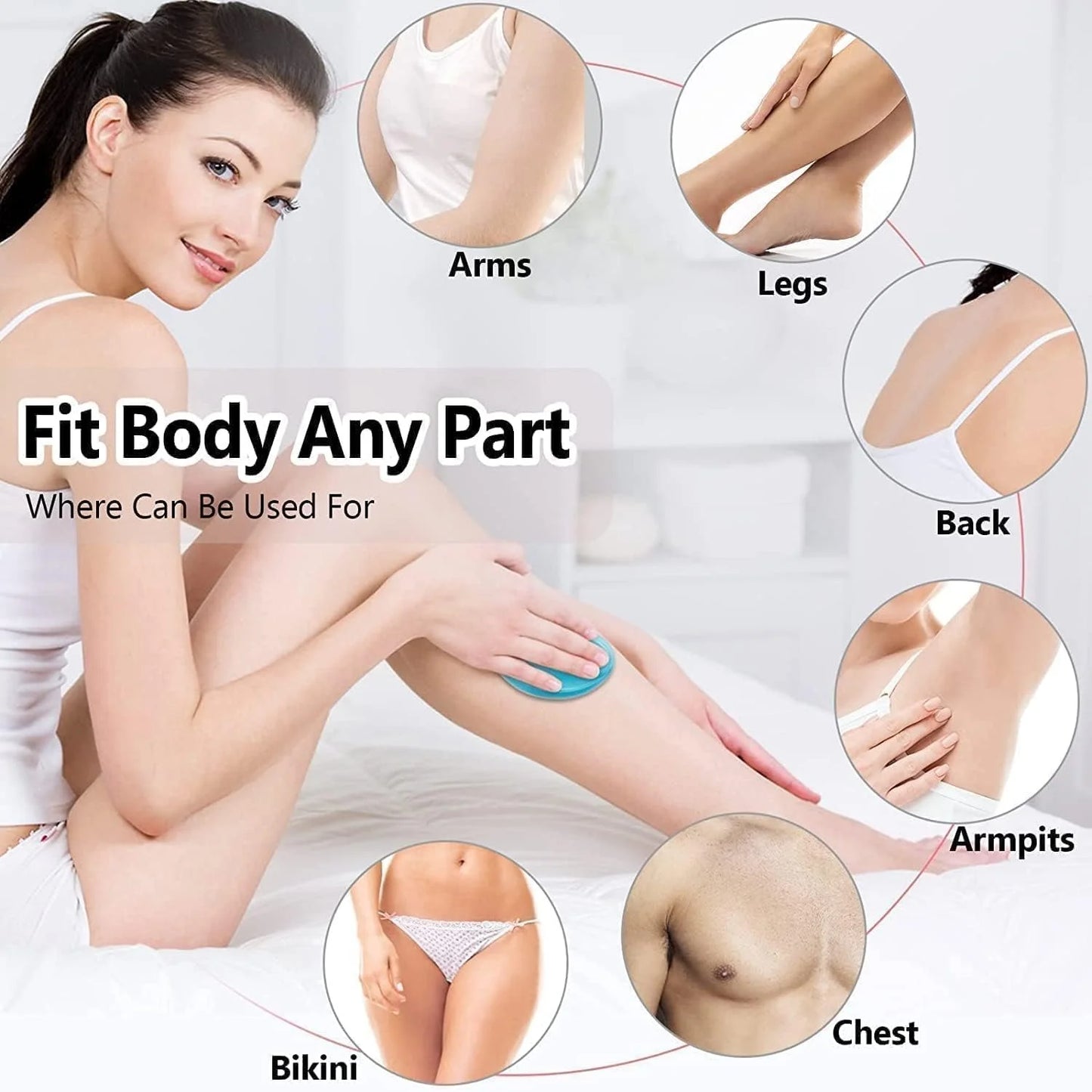 Painless Reusable Crystal Hair Remover