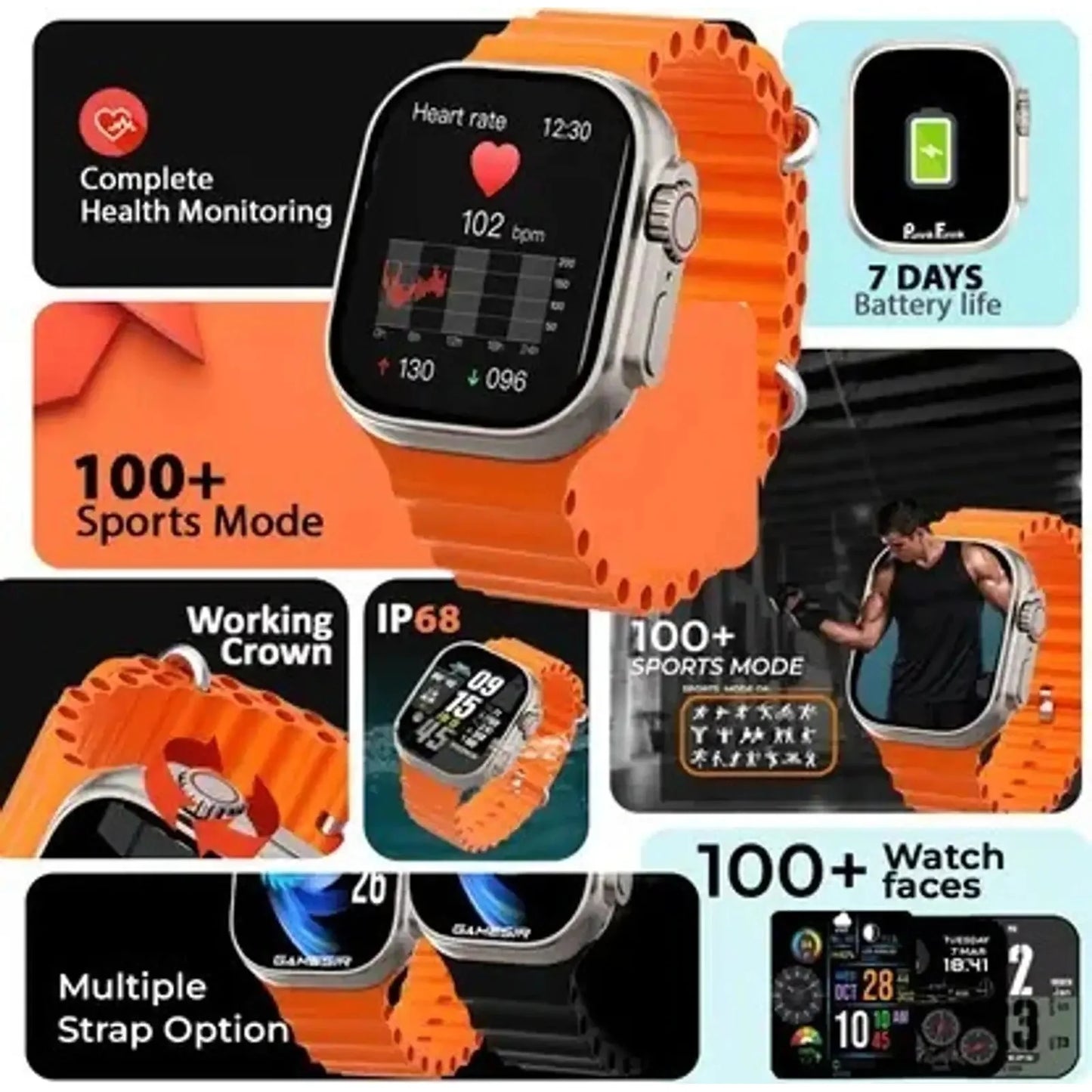 Premium Smart Watch | Health & Sports Tracking