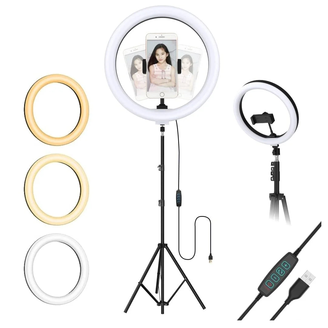 10-Inch LED Ring Light | 7-Feet Professional Tripod Stand
