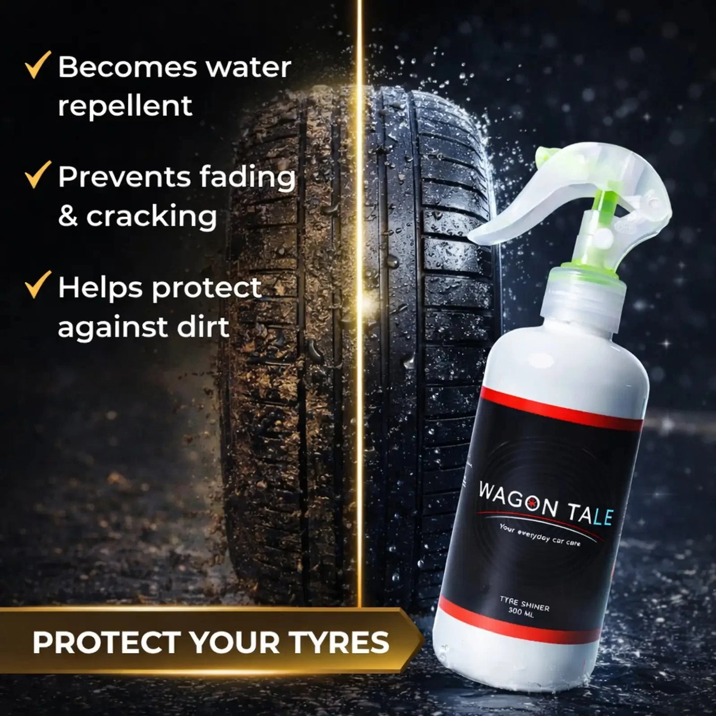 Car Tyre Shiner | High-Gloss