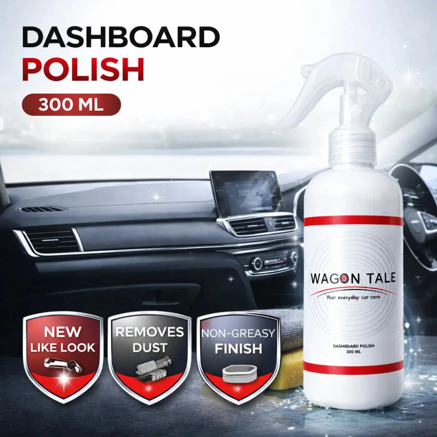 Premium Car Dashboard Shiner Spray