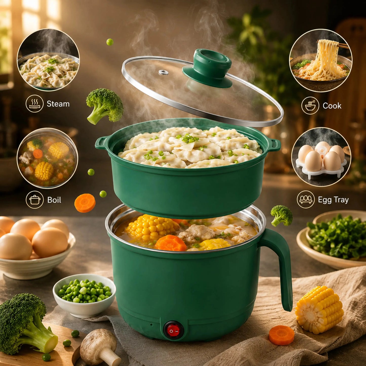 Rice Cooking Pot | Non-Stick | Multi-Purpose