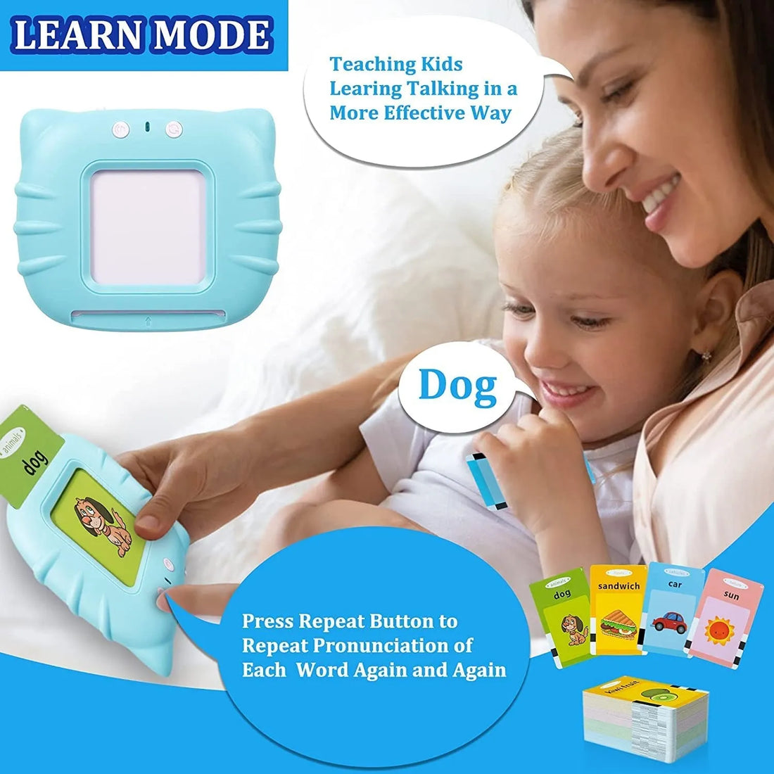 Kids Talking Flash Card For Kids 2-5 Yrs.