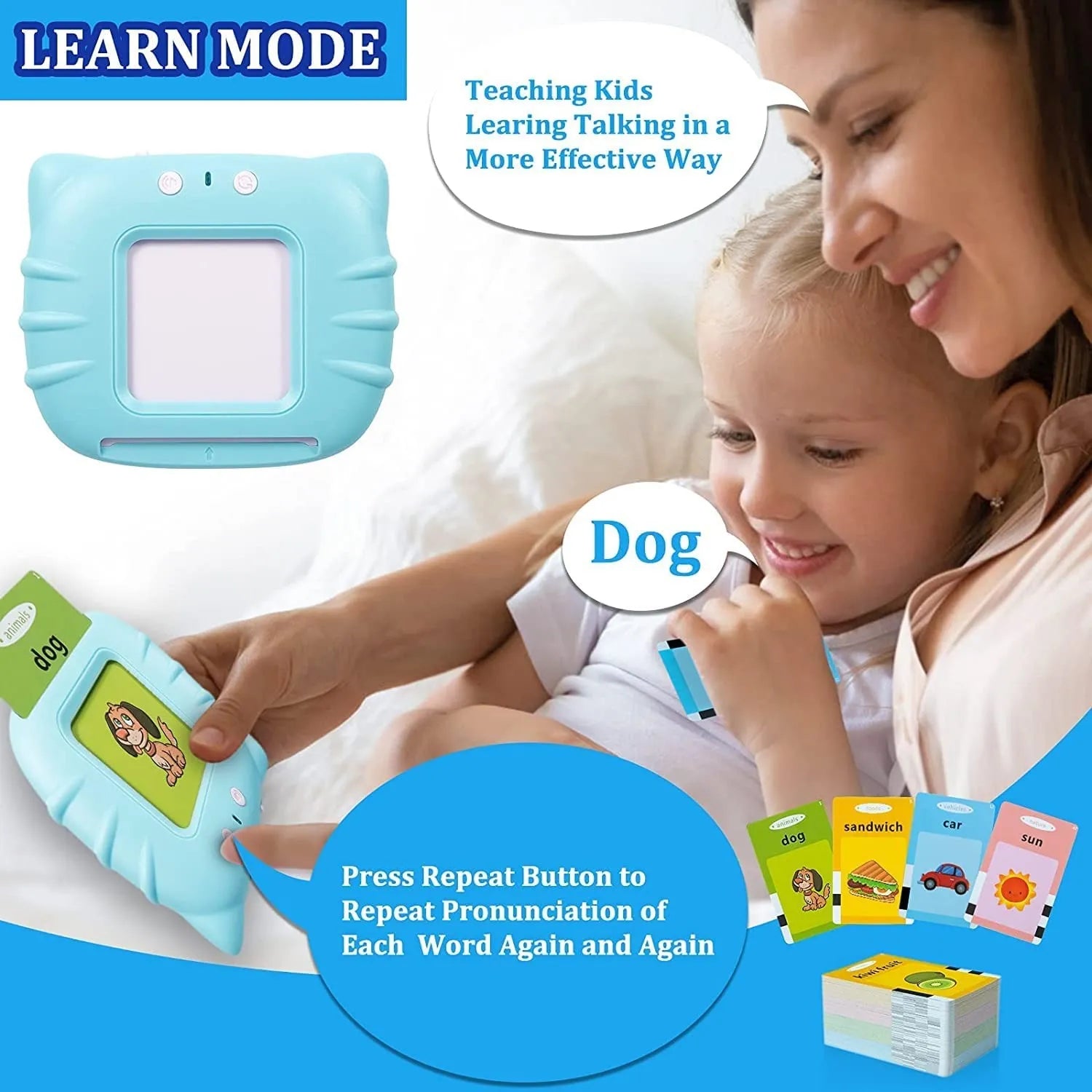 Kids Talking Flash Card For Kids 2-5 Yrs.