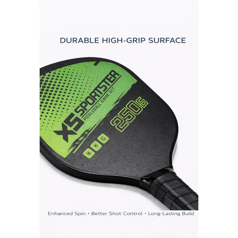 Premium USAPA Pickleball Kit | 2 Racquet & 6 Balls Set
