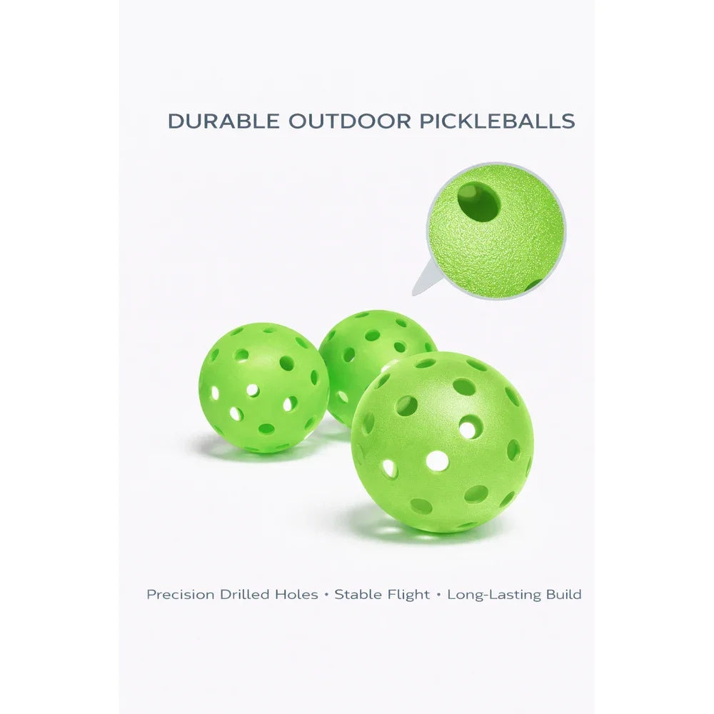 Premium USAPA Pickleball Kit | 2 Racquet & 6 Balls Set