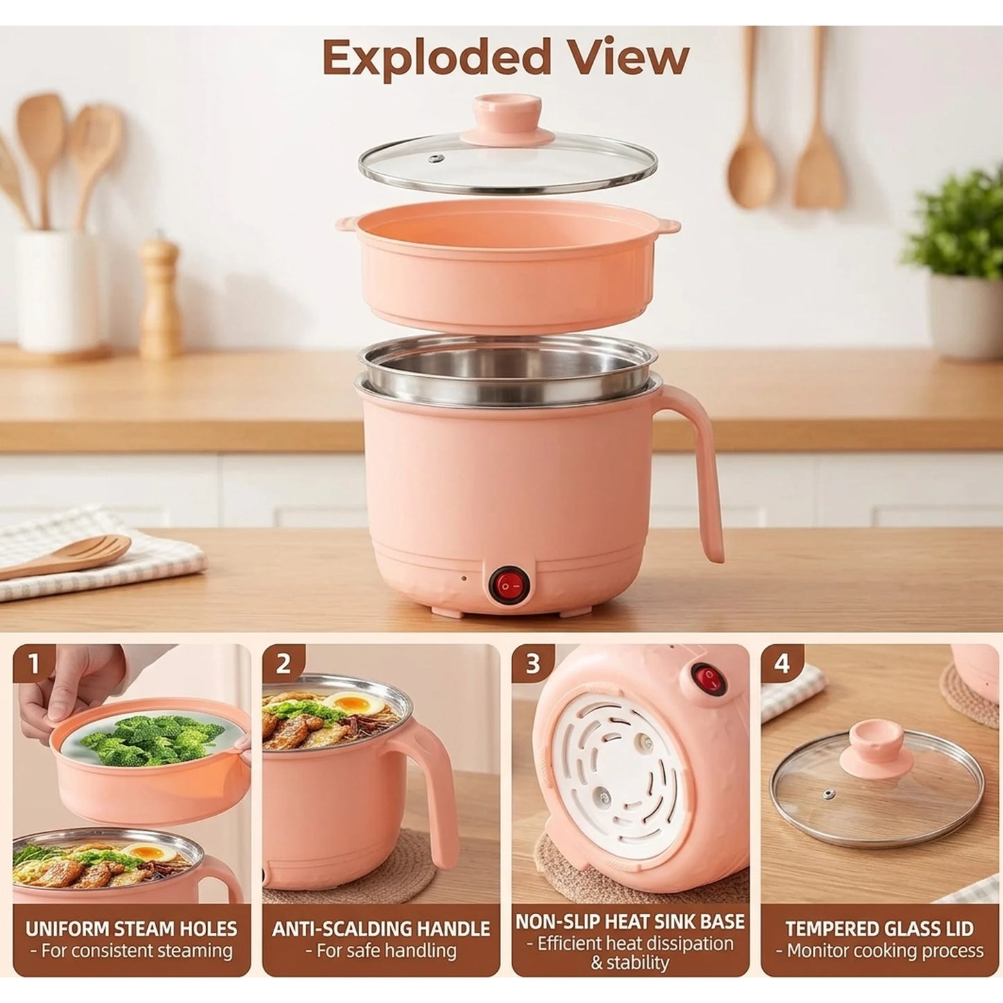 Rice Cooking Pot | Non-Stick | Multi-Purpose