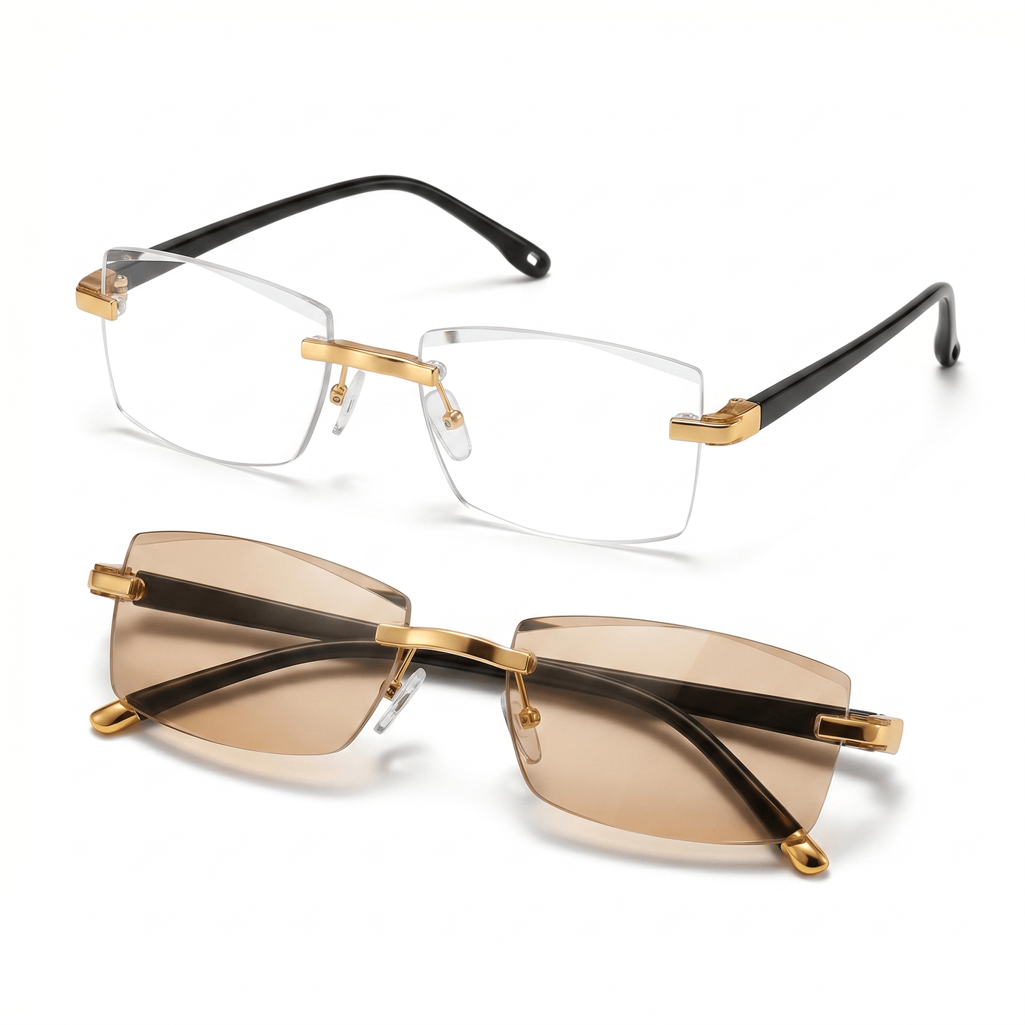 Rimless Auto-Adjusting Bifocal Reading Glasses