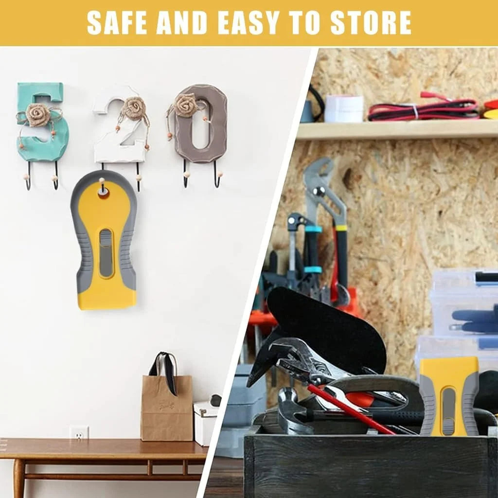 Heavy-Duty Paint Scraper & Wall Putty Cleaning Scrubber