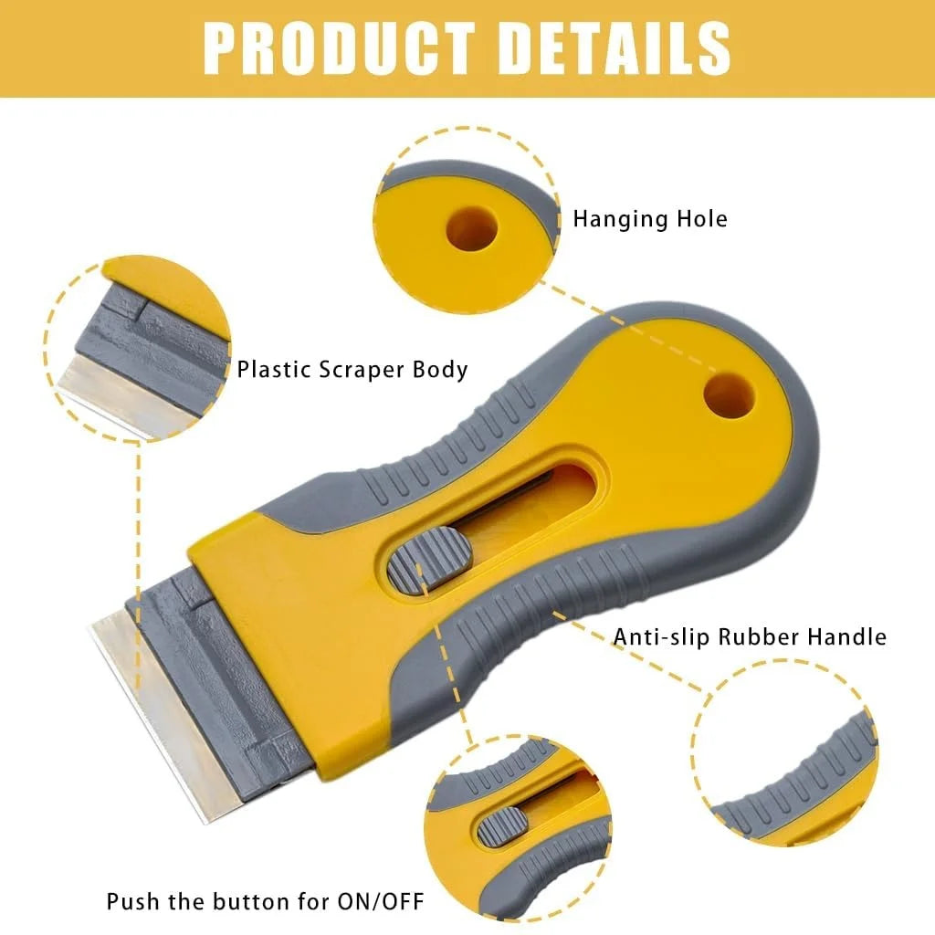 Heavy-Duty Paint Scraper & Wall Putty Cleaning Scrubber