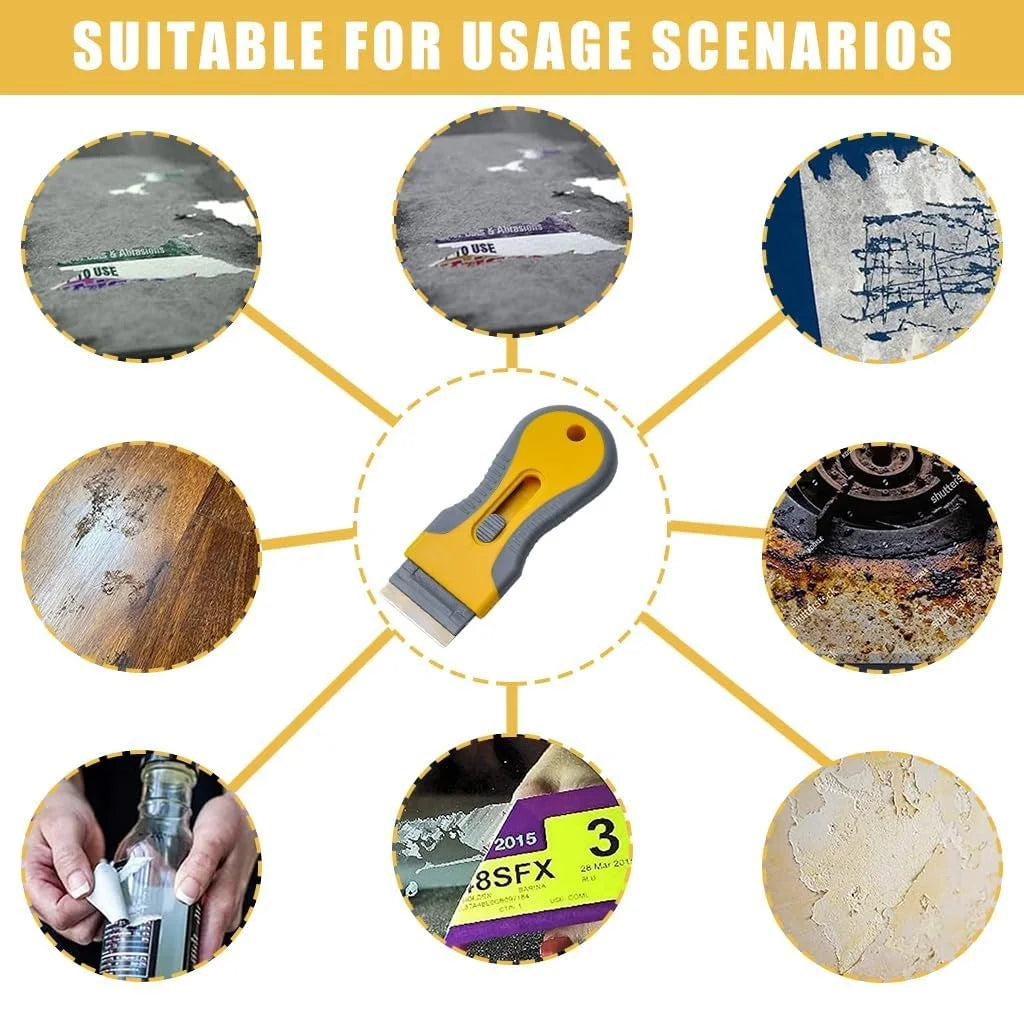 Heavy-Duty Paint Scraper & Wall Putty Cleaning Scrubber