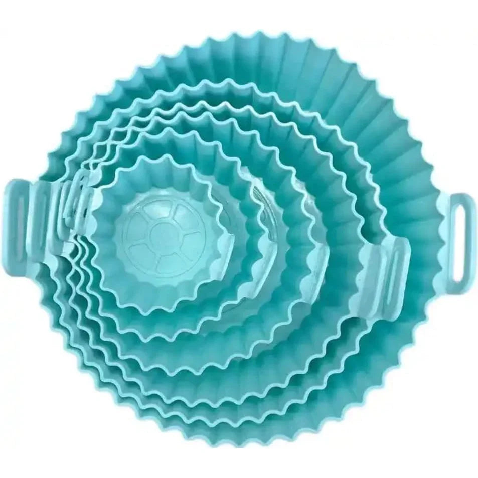 Reusable Non-Stick Silicone Air Fryer Liners (Pack of 6)