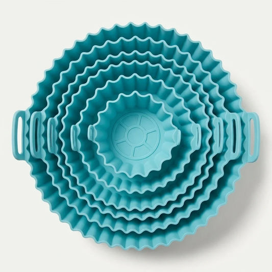 Reusable Non-Stick Silicone Air Fryer Liners (Pack of 6)