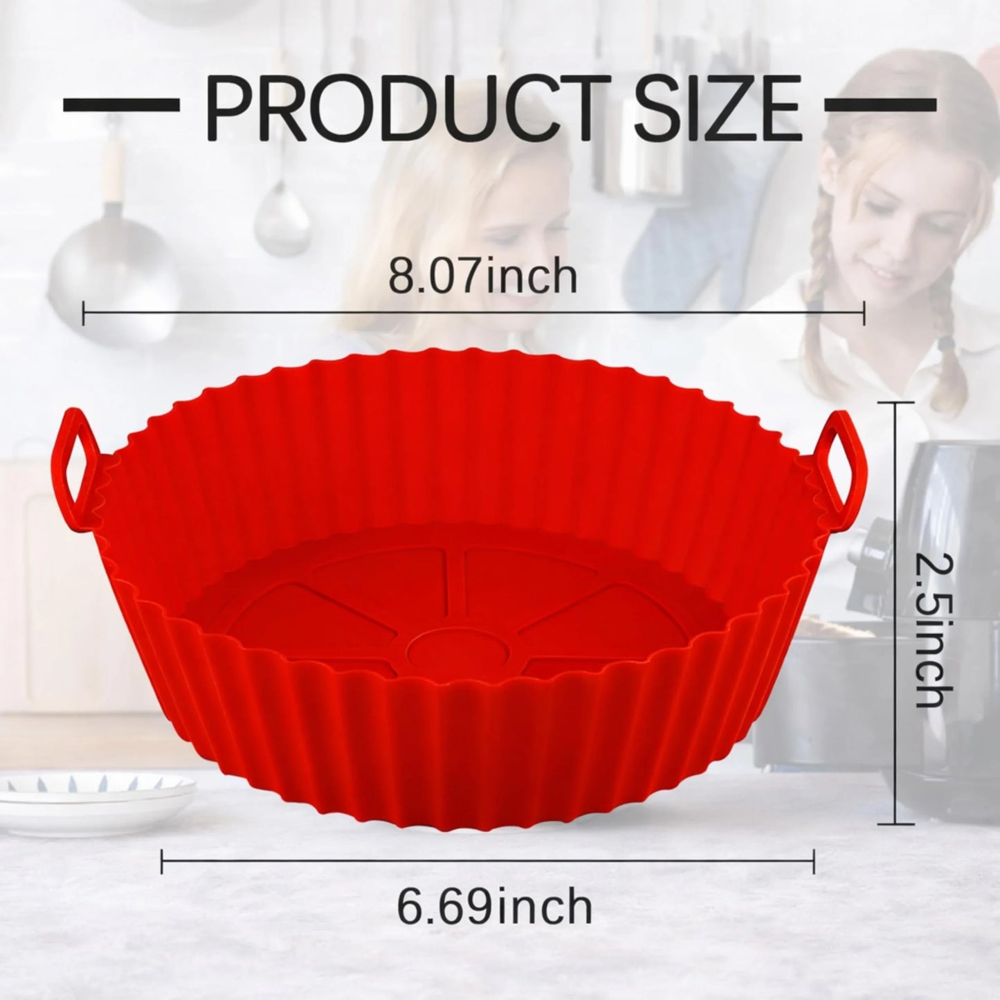 Reusable Silicone Air Fryer Basket