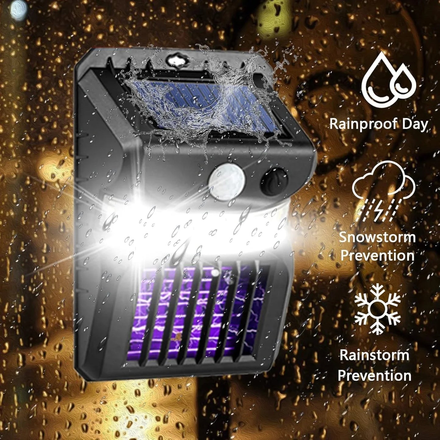 3 in 1 Mosquito Zapper | Solar Powered | UV Attraction Light